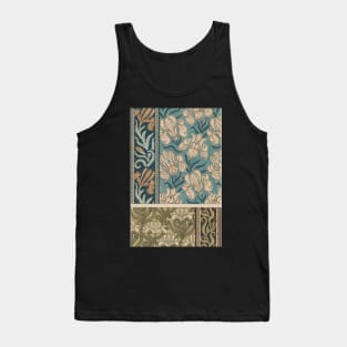 Art Nouveau Botanical Patterns Tank Top